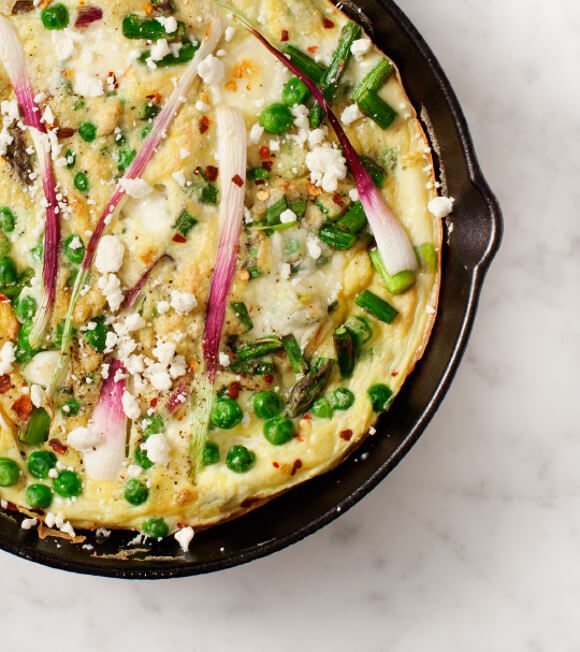 Spring onion Fritatta